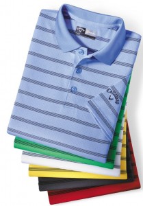 Mens Opti Vent Striped Polo